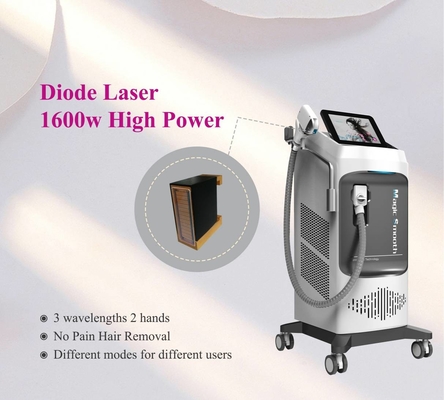 লেজার বিম মেশিন 808nm/808+755+1064nm উইন্ড+ওয়াটার+TEC কুলিং সিস্টেম সহ